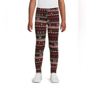 Festive Holiday Print Kids Leggings 👖🎀🧸